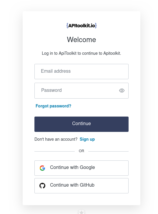 login into monoscope